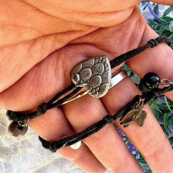 Charming Handmade Elephants & Birds Charm Necklace 30” - Picture 9 of 11